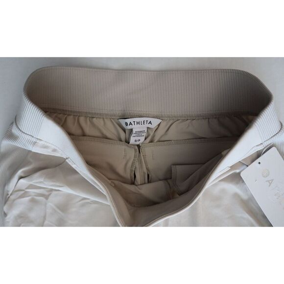 Athleta 198671-18-2 Women's Sz 0 Beige Brooklyn Mid-Rise Ankle Pants - Picture 4 of 14